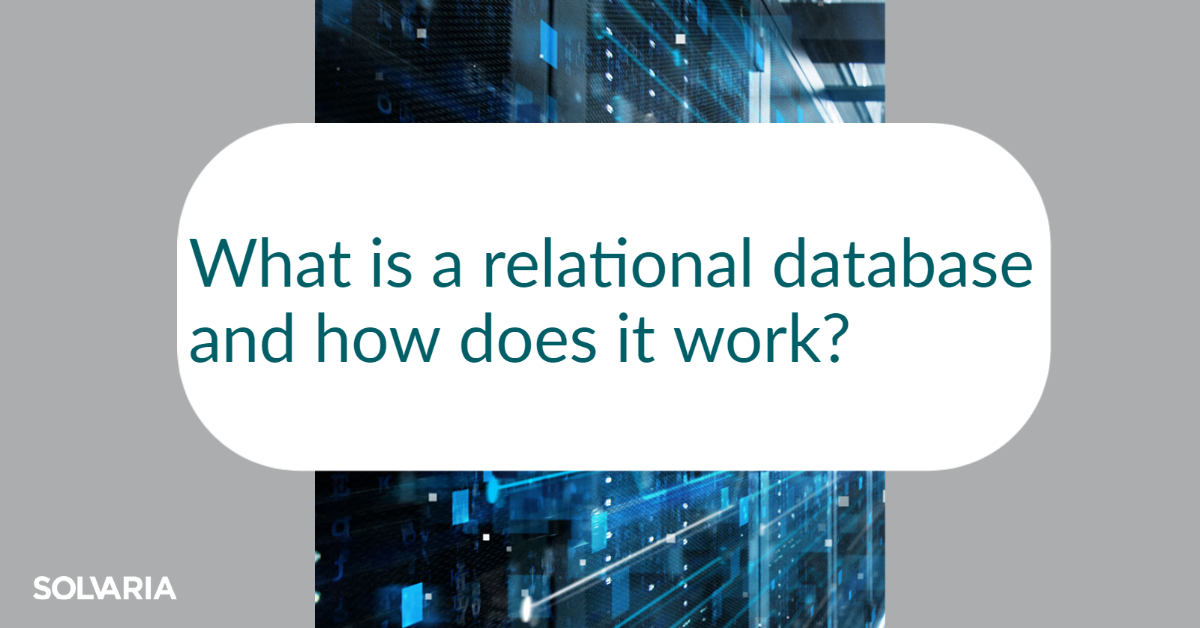 words - what is a relational database and how does it work